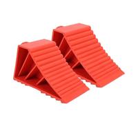 KIMISS Calzos de Goma Resistentes para Ruedas, Tapón Rojo Antideslizante para Neumáticos, para Coches, Vehículos Recreativos y Camiones