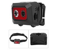 KIMISS Cámara de Acción Super HD 1080P con Montura para la Cabeza - Grabadora de Video Deportiva DVR (Negro Rojo)