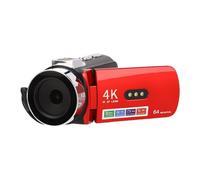 KIMISS Cámara de Cámara de Video 4K Cámara de Videos 64MP WiFi Vlog Camera de 180 Grados Pantalla de Rotación para Fotografía de Viaje