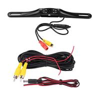 KIMISS Cámara de Marcha atrás para Coche, Furgoneta y camión, visión Nocturna infrarroja, fácil instalación en matrícula, ángulo Amplio