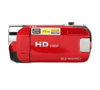 KIMISS Cámara de video digital de 16 MP, videocámara HD con pantalla giratoria de 2.4 pulgadas, zoom de 16X y luz de relleno, material ABS, color negro compatible, grabadora para grabación de alta