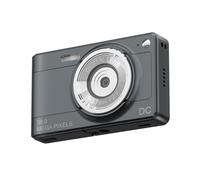 KIMISS Cámara Digital 1080P, Videocámara de 56 MP con Zoom 8X, Pantalla de 2,88 Pulgadas, Detección de Rostro, Tarjeta de Memoria de 32 GB, 2 Baterías, Navidad para Niños con Batería (Black)
