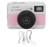 KIMISS Cámara Digital 4K, Grabadora de Vídeo Pequeña con Zoom 16X de 68MP y Pantalla Giratoria de 180, Luz de Relleno LED, Estabilización CMOS, para Viajes, Selfies, Vlogging, Accesorio (Pink)
