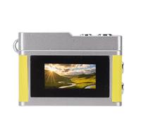 KIMISS Cámara Digital, Retro FHD 1080P 12MP Vlogging Compacto Cámara de Vídeo 1080P Enfoque Automático Luz de Relleno LED Pantalla de 0,96 Pulgadas para Viajes Ciclismo Vlog (Yellow)