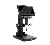 KIMISS Cámara Microscópica Digital con Pantalla IPS de 7 Pulgadas, Velocidad de Zoom 1000X, Soporte Ajustable, Excelente Efecto de Iluminación con Control Remoto, (Pantalla de 10,1 Pulgadas)