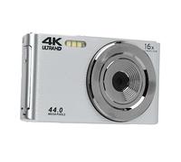 KIMISS Cámara Pantalla de 2,8 Pulgadas Cámara HD Estabilizada 4K 44MP 16xZoom con Batería Negro, Plata DC6-2.8 (Silver)