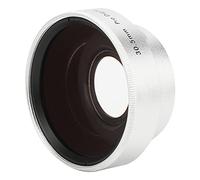 KIMISS Cámara Profesional 0.45X Lente Gran Angular Vidrio óptico Aumento Plateado Adicional para Lentes de 30.5 Mm Aleación de Aluminio Duradera