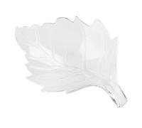 KIMISS Camarones Acuarium Acrílicos, Comederos Automáticos Que Alimentan Plato Plato Tazón en Forma de Hoja Tanque de Pescado Transparente Alimento de Alimentos Alimentador de Recipiente de Reptiles