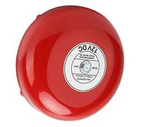 KIMISS Campana de Alarma contra Incendios, 6 Pulgadas de Acero Al Carbono Tipo Golpe Interno Seguridad Eléctrica Inoxidable 95db 100db para Estación Escolar de Evacuación de Emergencia 24V (12V)