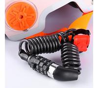 KIMISS Candado de Anillo para Bicicleta, Candado de Cable de Acero con Contraseña de 4 Dígitos, Seguridad Antirrobo para Bicicletas de Montaña y Motocicletas