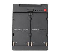 KIMISS Cargador de Batería V Mount, Doble Ranura con Indicador LED y Protección contra Sobrecalentamiento, para Baterías de Cámara Li Ion NP F550 F750 F970, Entrada Type C USB DC