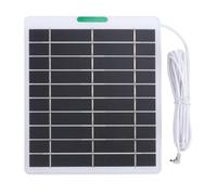 KIMISS Cargador de Panel Solar de 5W para Cámaras de Seguridad y Timbres, con Puerto Tipo C, Resistente Al Agua, Diseño Compacto para Uso en Interiores (WHITE)