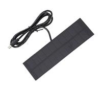 KIMISS Cargador USB Solar portátil: Panel Solar Policristalino de 1 W con Puerto Tipo C para Teléfonos y Bancos de Energía, Ligero y Resistente a la Intemperie para Acampar