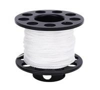 KIMISS Carrete De Buceo Carrete De Línea De 30 M para Buceo Submarino, Exploración De Cuevas, Gancho De Doble Cabeza De Acero Inoxidable, Equipo De Duradero