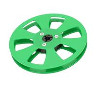 KIMISS Carrete de Cinta Vacía de 1/4 y 5 Pulgadas, Compatible con Studer, ABS de 6 Orificios para Mejorar la Calidad del Sonido (GREEN)