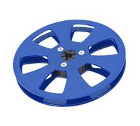 KIMISS Carrete de Cinta Vacía de 1/4 y 5 Pulgadas, Compatible con Studer, ABS de 6 Orificios para Mejorar la Calidad del Sonido (BLUE)