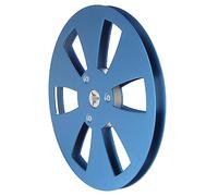 KIMISS Carrete Vacío de 1/4 y 7 Pulgadas para Cubiertas de Sonido de Carrete Abierto - de Toma de Cinta de Aleación de Aluminio con 6 Orificios para Audiófilos y Entusiastas de la Grabación (BLUE)