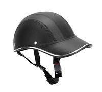 KIMISS Casco de Moto para Hombres y Mujeres, ABS Resistente a Impactos, Ligero y portátil, diseño Negro A0322, Ideal para Verano y Motocross