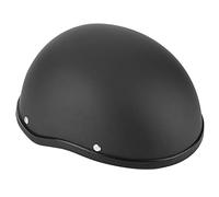 KIMISS Casco de Moto Retro para Hombre, Medio Casco Negro Mate, diseño Elegante y Ligero, protección y Estilo, Casco Abierto para Motocicleta