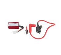 KIMISS CDI Kit de Bobina de Encendido, 5 Pines AC CDI Box A7TC Kit de Bujía para 50 Cc 70 Cc 90 Cc 110 Cc 125 Cc 150 Cc Pit Dirt Motor Bike (goma de Aluminio)