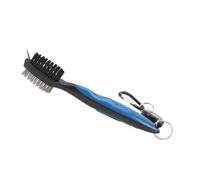 KIMISS Cepillo para Palos con Cable retráctil: Cerdas de Acero de Doble Cara y Ergonómico para una Limpieza Eficaz del Palo (Blue)