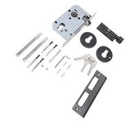 KIMISS Cerradura con Manija de Palanca para Puerta de Entrada con Llave para Dormitorios, Baños, Hoteles y oficinas: Construcción Duradera de Aleación de Hierro y Aluminio