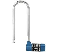 KIMISS Cerradura de Código de Combinación en Forma de U de Aleación de Zinc para Puertas de gabinetes: Protección con Contraseña de 5 Diales, Seguridad sin Llave para Escuelas, Gimnasios y Equipaje