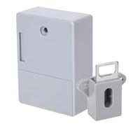 KIMISS Cerradura de Gabinete Electrónica, Cerradura de Gabinete Inteligente de 125 KHz Apertura de Tarjeta Electrónica Sin Taladro para Armario Sauna Locker, Cerraduras de Cajón NFC (GREY)