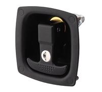 KIMISS Cerradura de puerta de caravana, 4 x 6 mm, agujero en T, pestillo de puerta de aleación de zinc, plegable, caja de herramientas de compresión, pestillo de bloqueo de entrada para RV y barco