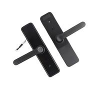 KIMISS Cerradura de Puerta Electrónica, WiFi Inteligente Contraseña de Huella Digital WiFi Táctil con Tarjeta IC Desbloqueo de Teclas Mecánicas para Código Digital Compatible con Manija Frontal