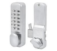 KIMISS Cerradura de Puerta Mecánica Digital con Contraseña, Candados Deslizantes de Combinación de 1 a 11 Dígitos Cerrojos Acceso sin Llave Izquierda Derecha para Cocina Oficina Balcón Columpio 1