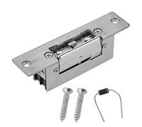 KIMISS Cerraduras de apertura de puertas eléctricas y accesorios, abrepuertas eléctricas estrechas, modo de desbloqueo doble, cerradura de control de acceso, cerradura de apertura de puerta eléctrica