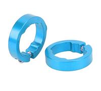 KIMISS Cerraduras de Bloqueo de 22.2 Mm Manezar de Bicicleta - 2 Piezas de Agarre de Bicicletas Anillos de Sujeción de Aluminio Hermoso Bloqueo de Práctica en Abrazaderas - Sports & (Blue)