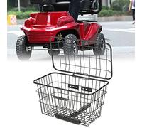 KIMISS Cesta de Almacenamiento Trasero de Scooter de Movilidad de Hierro Grande - Accesorio de Bicicletas Portátiles para Compras y Viajes