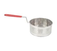 KIMISS Cesta para Freidora Redonda de Acero Inoxidable 304 con Ergonómico para Patatas Fritas, Pollo, Aros de Cebolla y Más (Grande 19,8 CM)