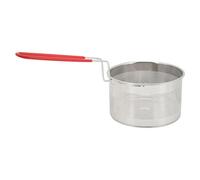 KIMISS Cesta para Freidora Redonda de Acero Inoxidable 304 con Ergonómico para Patatas Fritas, Pollo, Aros de Cebolla y Más (Pequeño 16CM)