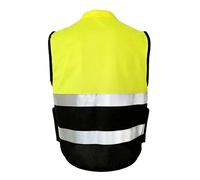 KIMISS Chaleco Reflectante de Alta Visibilidad con Bolsillos para Hombres y Mujeres, Trabajo de Cuello Suave Frontal, Chaleco Compatible con ANSI de Visibilidad Mejorada (XL 175)