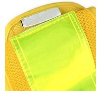 KIMISS Chaleco Reflectante de Seguridad LED con Luces, Chaleco de Alta Visibilidad para Correr, Andar en Bicicleta, Actividades, Reflector de Advertencia Nocturna (Yellow)