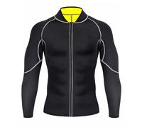 KIMISS Chaqueta Superior de Traje de Neopreno de Manga Larga para Hombre: Ropa de Buceo Elástica y Transpirable, Excelente Producción de Sudor, Mejora de la Energía Térmica - Talla L