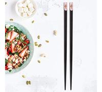 KIMISS Chopsticks de Madera Japoneses Reutilizables con Patrón-1 par de Palillos No Tóxicos -hogar o Regalos Ideales (#2)