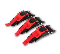 KIMISS Cierre rápido para casco de moto, 3X clip de liberación, botón de barbilla, hebilla resistente, compatible con cascos de velocidad y bicicleta