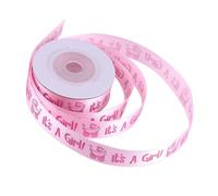 KIMISS Cinta para Baby Shower, Rollo de 10 Yardas IT IS A BOY GIRL Azul Rosa Suministros para Envolver Regalos Rollo de 10 Yardas Mancha Lindo Favor de Fiesta de Bautizo Perfecto para Manualidades