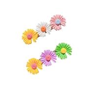 KIMISS Clamp/Holder de Flor Hawaiana Clamp/Holder de Pelo de Flor Linda Pinza de Pelo de Margarita Exquisita Accesorios para el Cabello de Resina de Plástico para Niña Mujer Pasadores de (tres