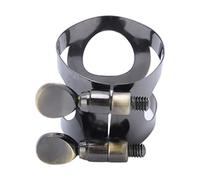 KIMISS Clamp/Holder Metálico para Ligadura de Boquilla de Clarinete para Clarinete Estándar, Accesorio de Fijación de Caña Duradero (Azul verdoso antiguo)