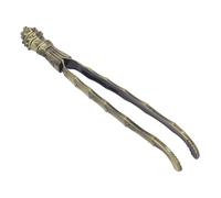 KIMISS Clamp/Holder para Pinzas de té para Uso en la Cocina, Pinzas de Metal Portátiles para Lavar y Servir Tazas de té, Elegante Accesorio para la Ceremonia del (Bronce)