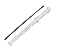 KIMISS Clarinete Tecla G de 8 Orificios para - E Temprano en Instrumento Musical con Varilla de Limpieza y Manual de Usuario - Diseño ABS Suavemente Pulido (Transparente)