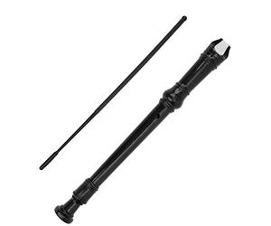KIMISS Clarinete Tecla G de 8 Orificios para - E Temprano en Instrumento Musical con Varilla de Limpieza y Manual de Usuario - Diseño ABS Suavemente Pulido (BLACK)