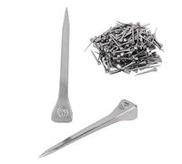 KIMISS Clavos de Herradura de Acero de Alta Elasticidad para Equipos Deportivos Ecuestres - 250 Clavos de Herradura de para el Cuidado de los Cascos de los Caballos