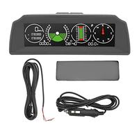 KIMISS Clinómetro para coche con GPS, medidor de pendiente y ángulo de inclinación, HUD multifunción, brújula y velocidad en km/h