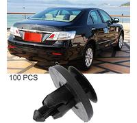 KIMISS Clips de Sujeción para Cubierta Inferior del Motor para Parachoques de capó Tipo Empuje, Revestimiento Protector de Barro 90467-07166 Compatible con (cien paquetes)